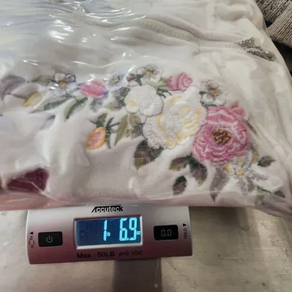 Bradford Exchange Embroidered Fleece Jacket Floral Butterfly Size:2X - Picture 11 of 11